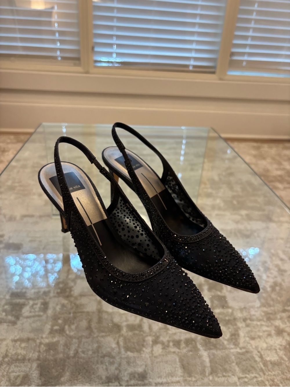 Dolce Vita Kaye Crystal Slingback Heels